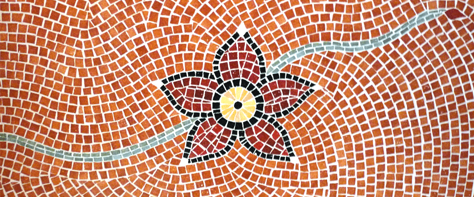 Fleur en mosaïque